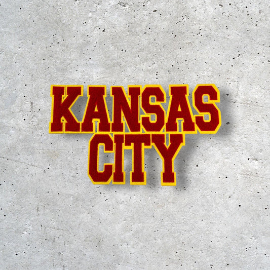 Large Kansas City Patch, KC Patch, Hat Patch, Jacket Patch, Iron On Patch