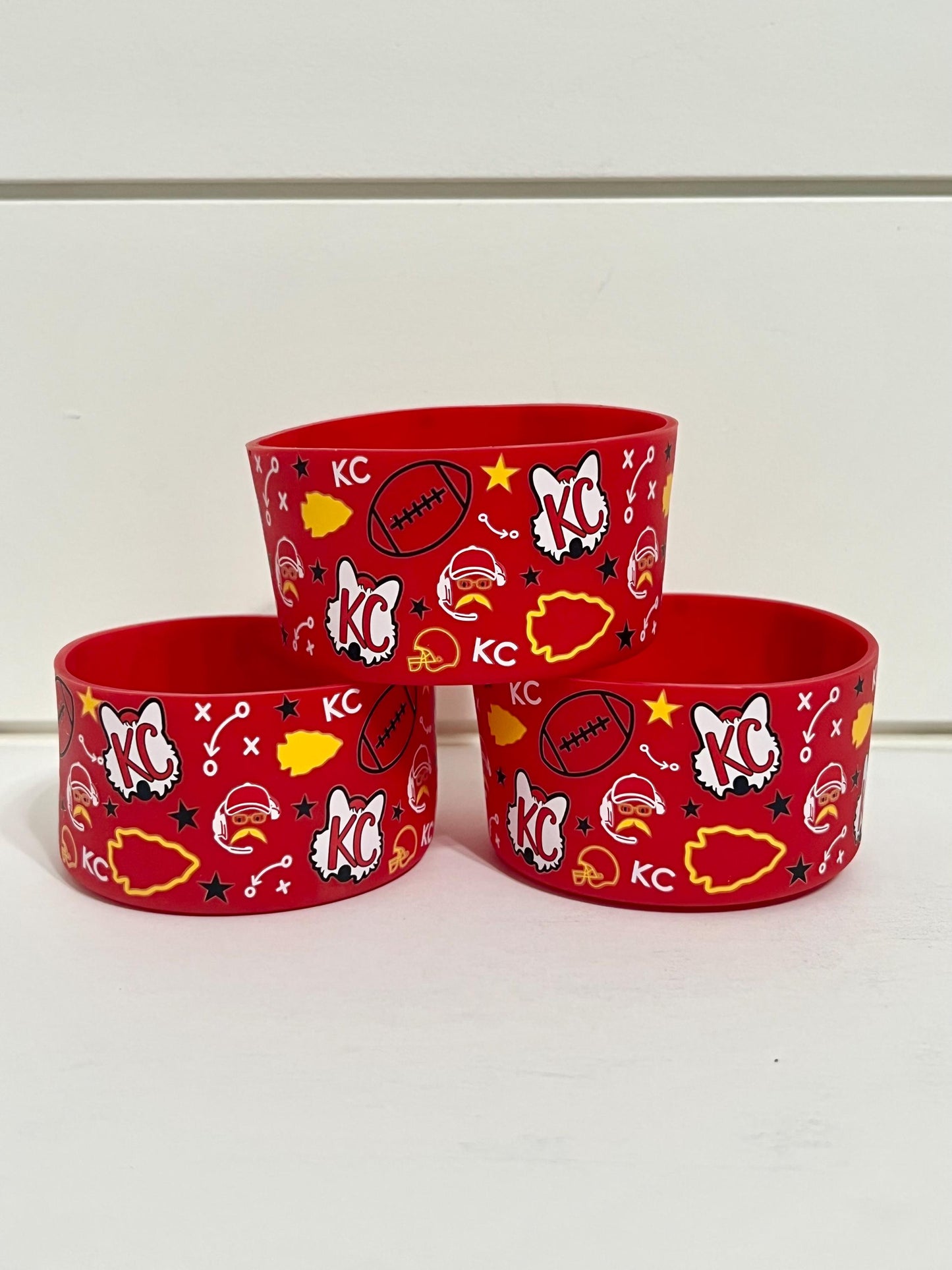 Kansas City Chiefs silicone tumbler sleeve