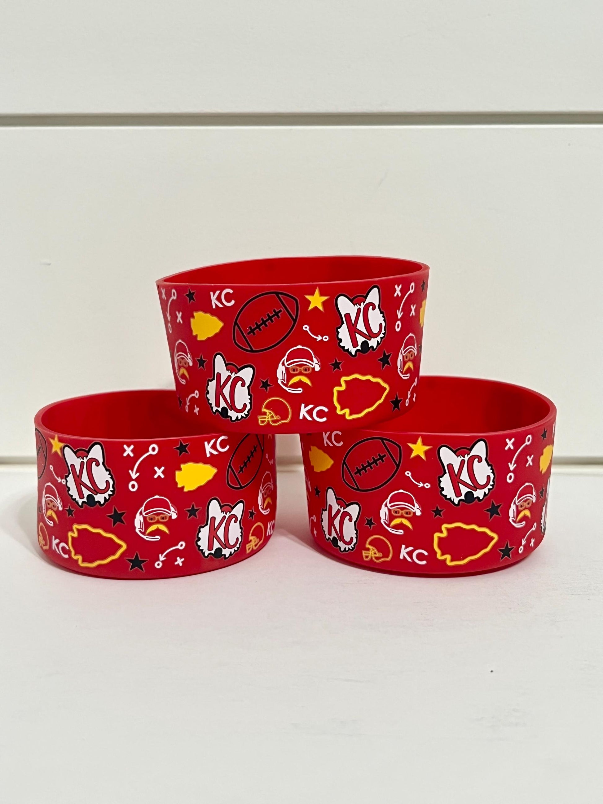 Kansas City Chiefs silicone tumbler sleeve