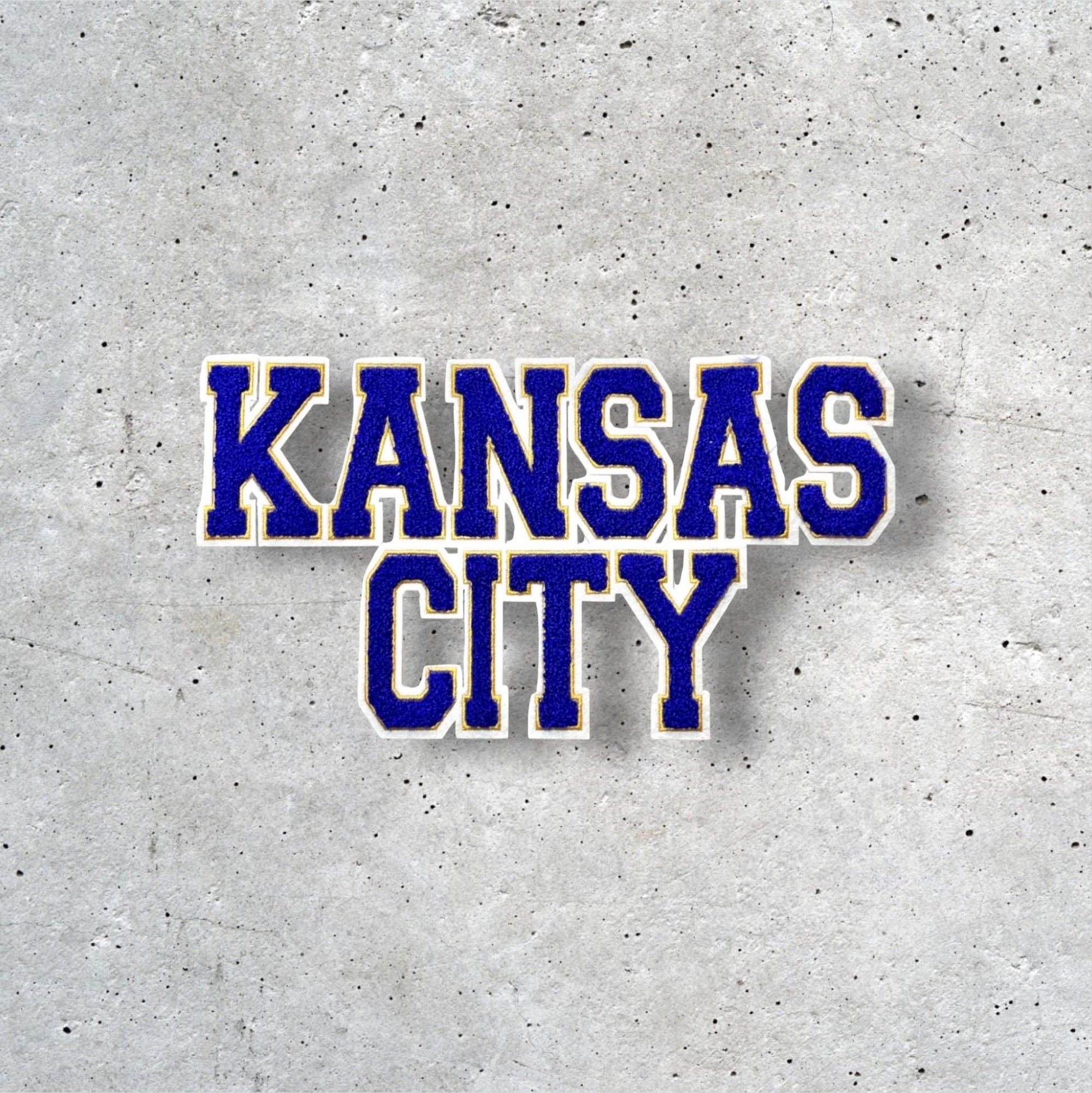 Large Kansas City Patch, KC Patch, Hat Patch, Jacket Patch, Iron On Patch