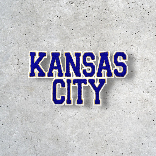 Large Kansas City Patch, KC Patch, Hat Patch, Jacket Patch, Iron On Patch