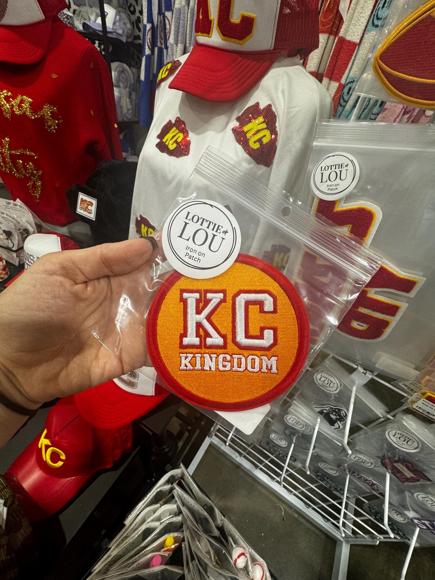 Large Kansas City Patch, KC Patch, Hat Patch, Jacket Patch, Iron On Patch