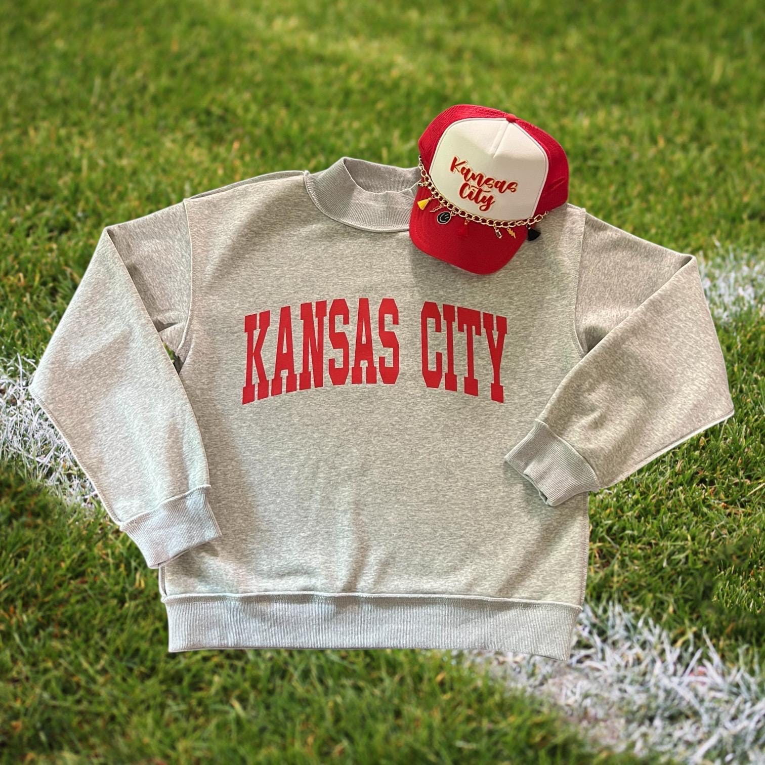 Reversible Kansas City Sweatshirt , Kansas City Football Sweatshirt, LC Sweatshirt