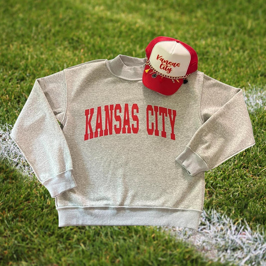 Reversible Kansas City Sweatshirt , Kansas City Football Sweatshirt, LC Sweatshirt