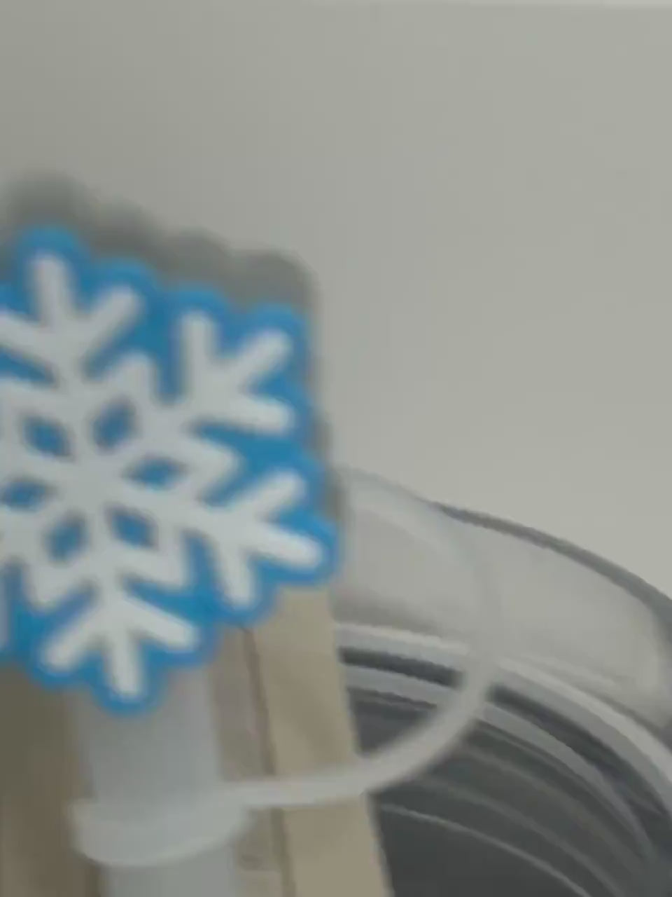Snowflake LED straw topper (10mm)