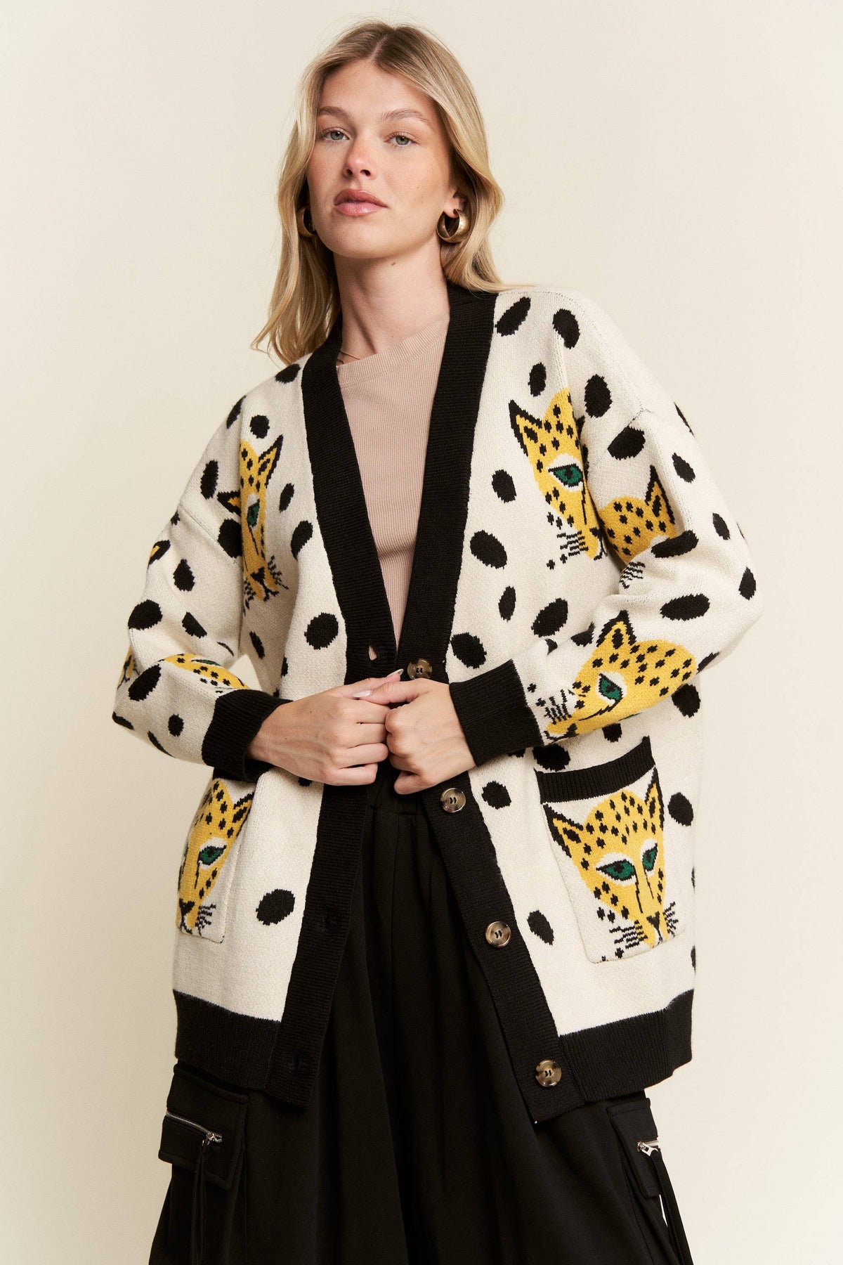 CHEETAHLICIOUS CARDIGAN