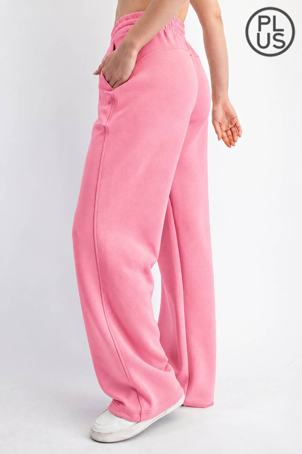 PLUS SIZE MODAL SCUBA STRAIGHT PANT