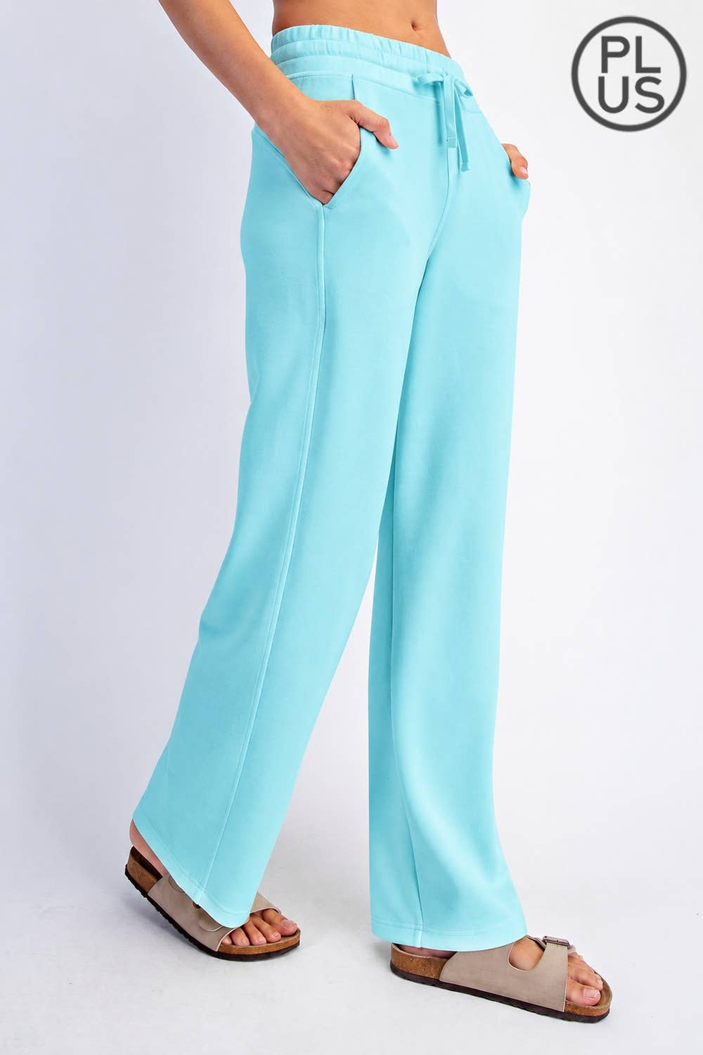 PLUS SIZE MODAL SCUBA STRAIGHT PANT