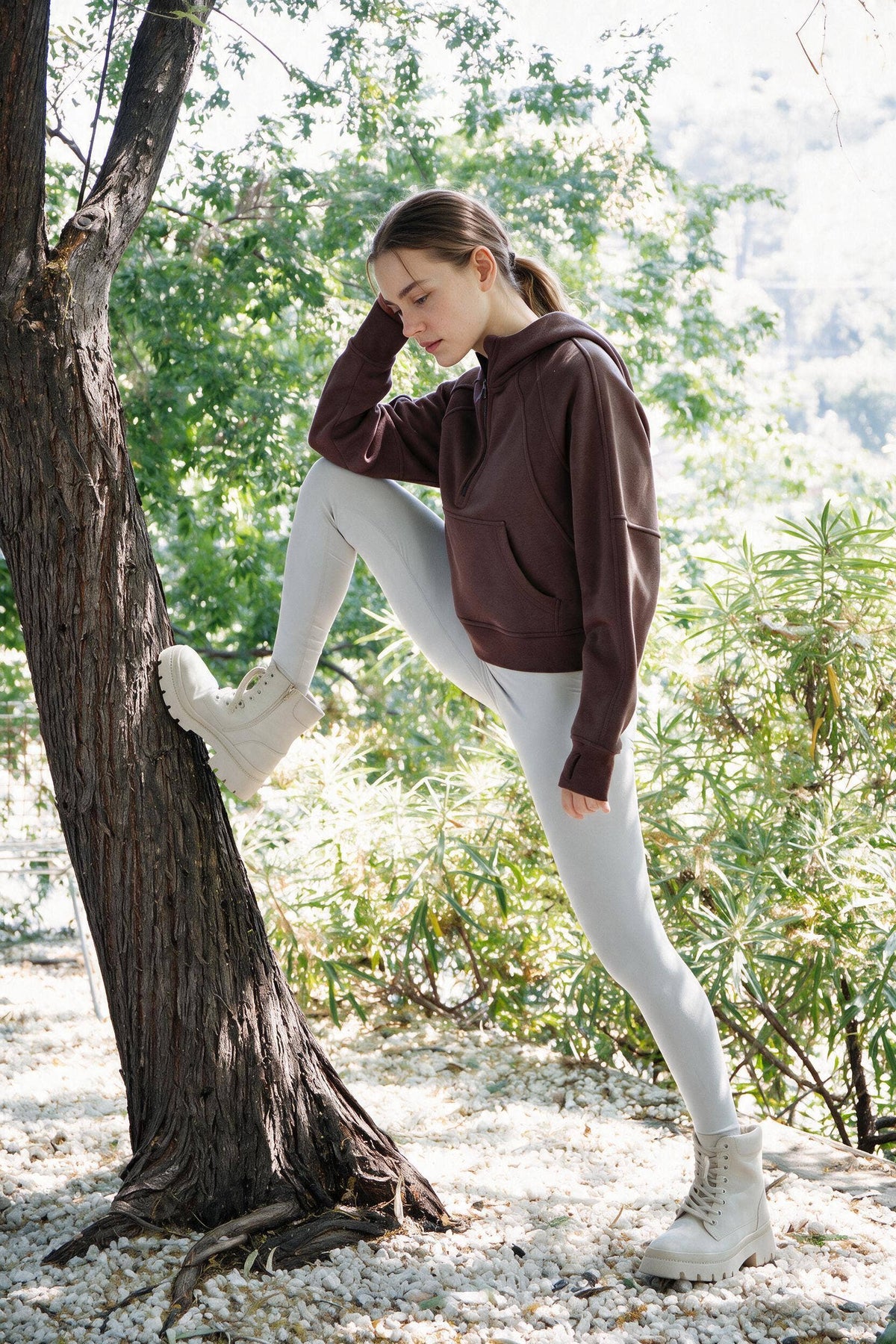 MODAL SCUBA QUARTER ZIP HODDIE JACKET
