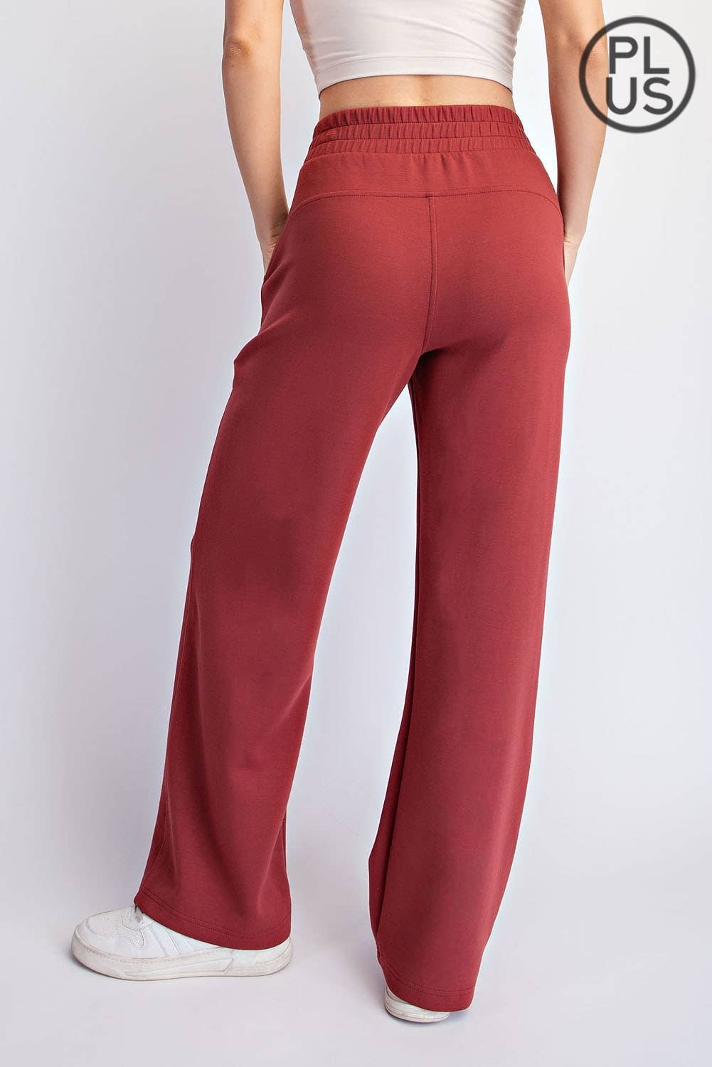 PLUS SIZE MODAL SCUBA STRAIGHT PANT