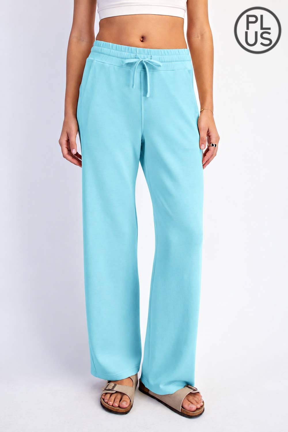 PLUS SIZE MODAL SCUBA STRAIGHT PANT