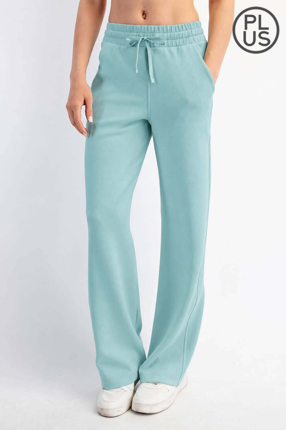 PLUS SIZE MODAL SCUBA STRAIGHT PANT