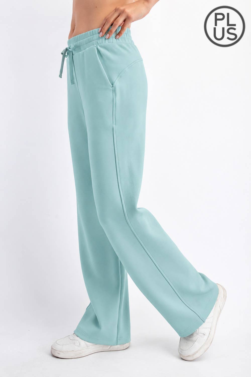PLUS SIZE MODAL SCUBA STRAIGHT PANT
