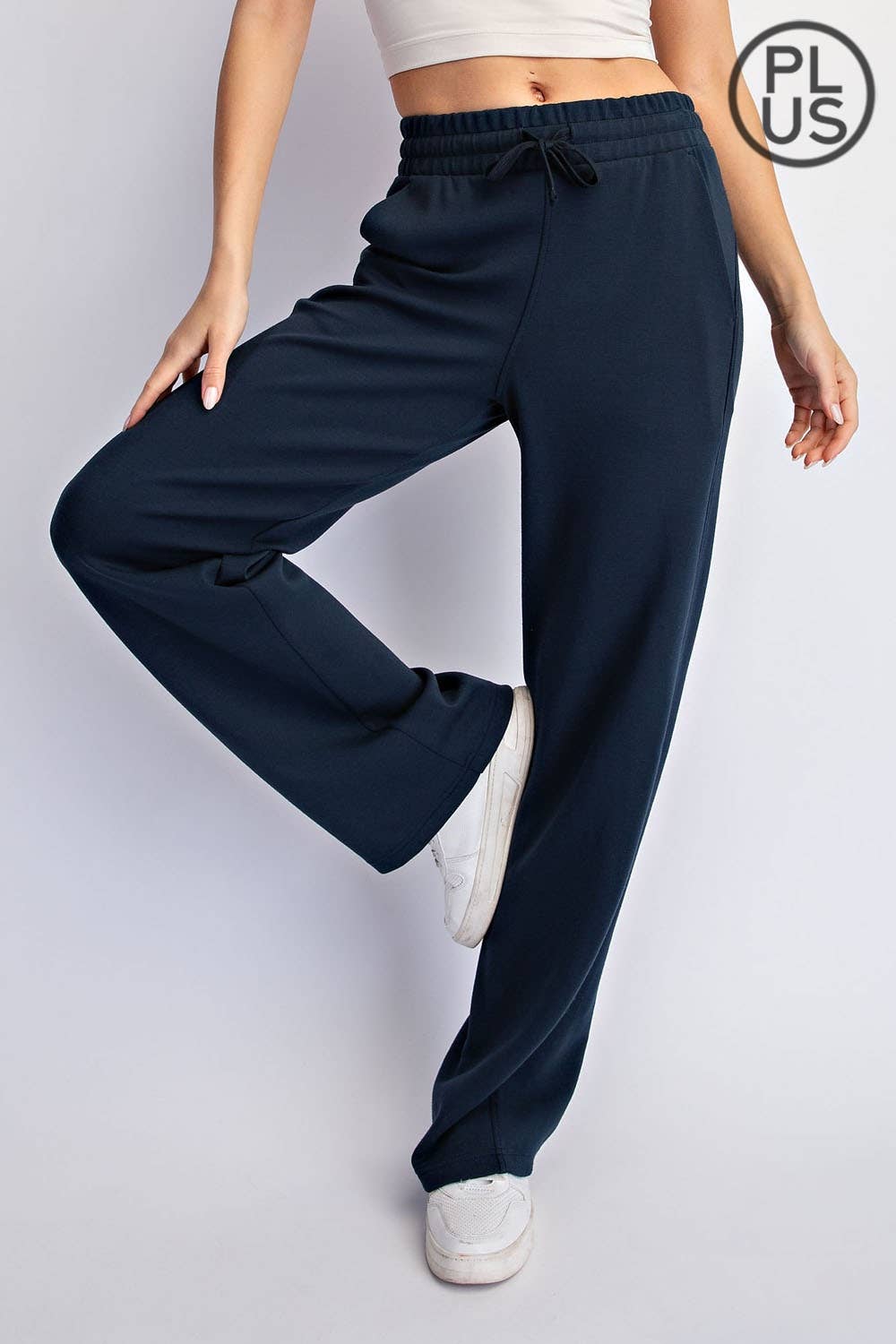 PLUS SIZE MODAL SCUBA STRAIGHT PANT