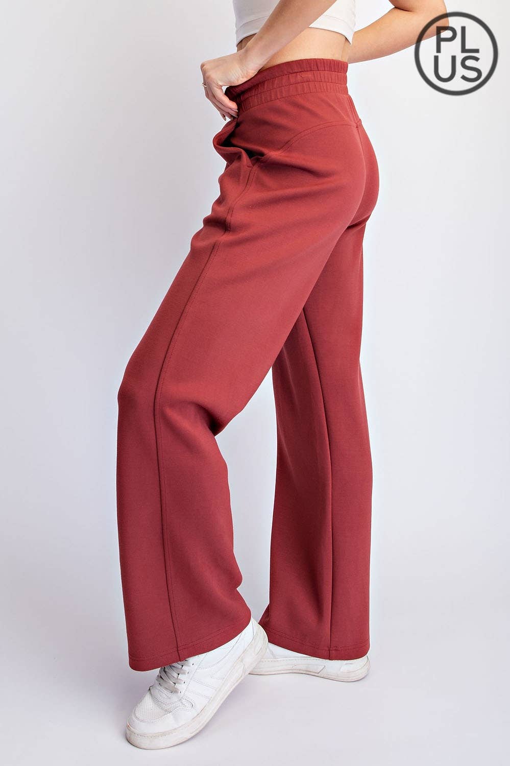 PLUS SIZE MODAL SCUBA STRAIGHT PANT