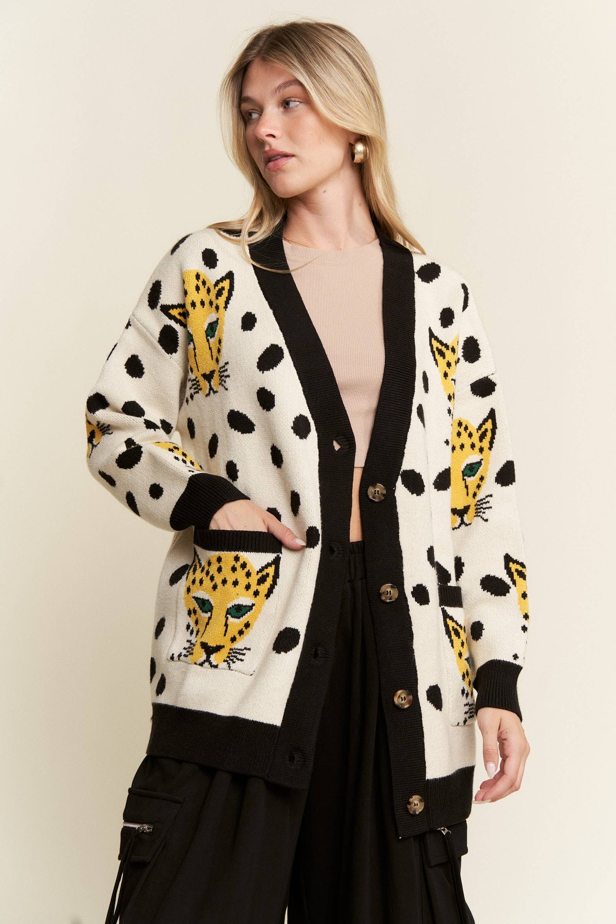 CHEETAHLICIOUS CARDIGAN