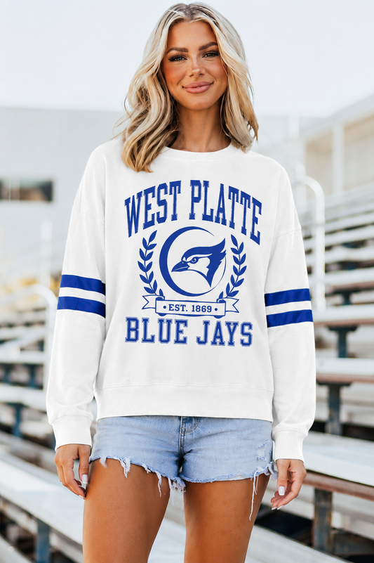 ***Pre-Order*** West Platte Long Sleeve Stripe in White