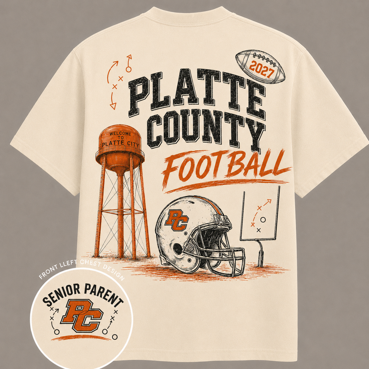 ***Pre-Order*** Pirates Senior Parent T-Shirt in Natural