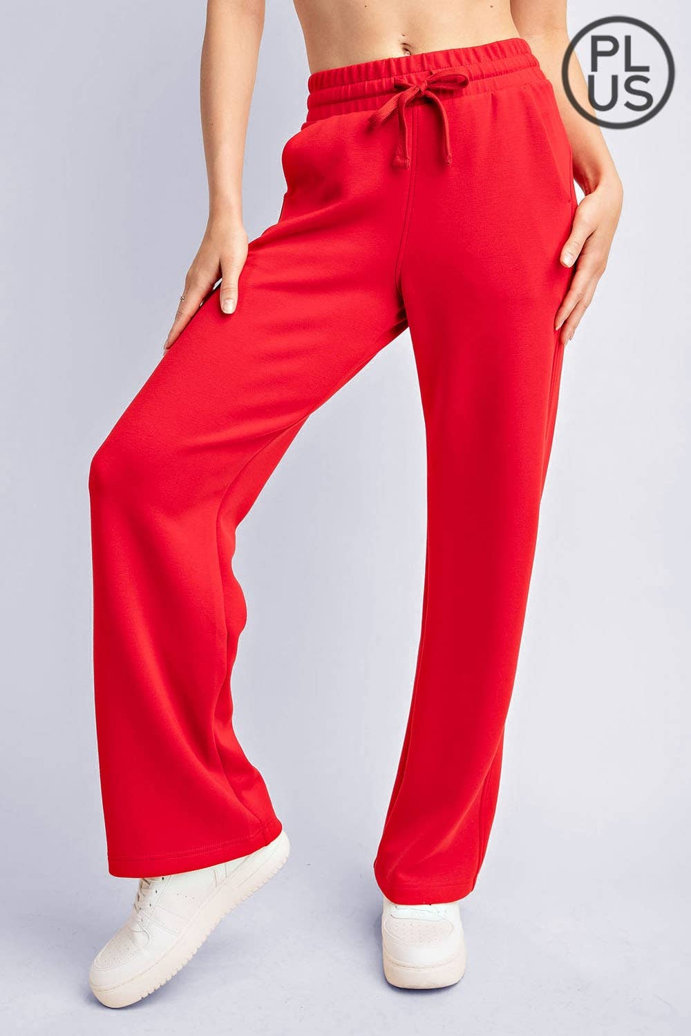 PLUS SIZE MODAL SCUBA STRAIGHT PANT