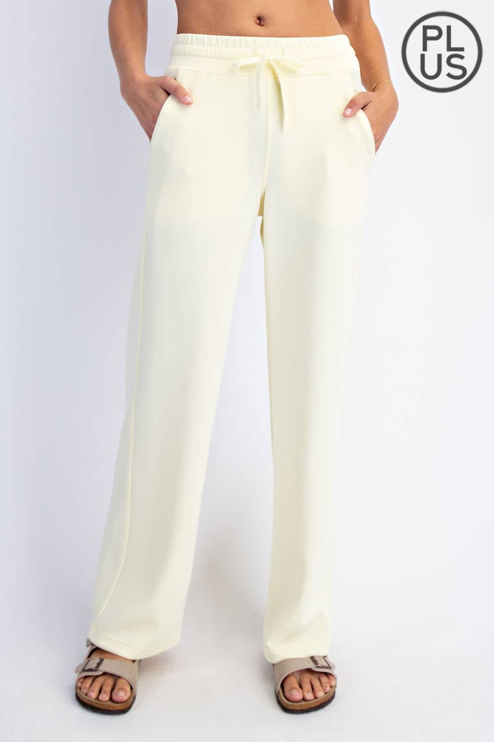 PLUS SIZE MODAL SCUBA STRAIGHT PANT