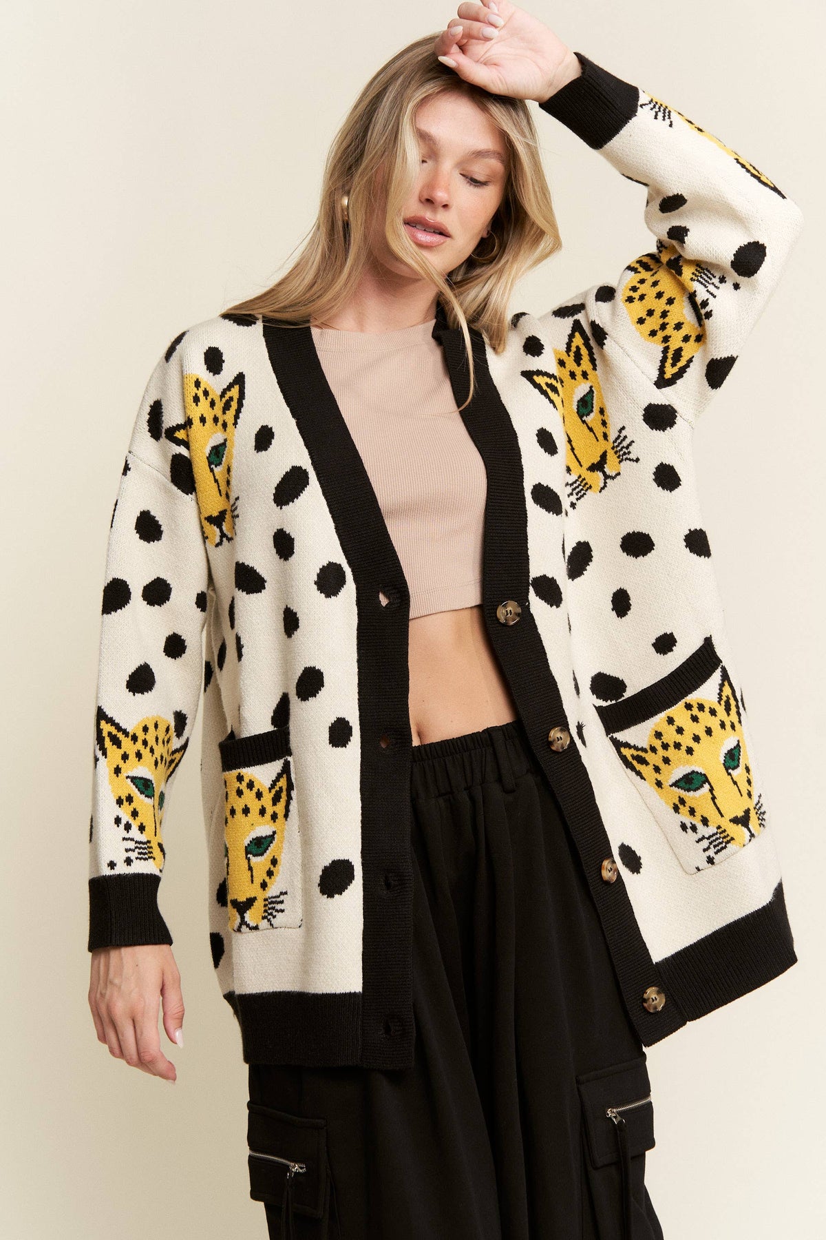 CHEETAHLICIOUS CARDIGAN