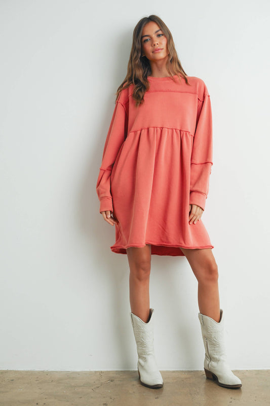 Fall Full Sleeve Winter Mini Dress