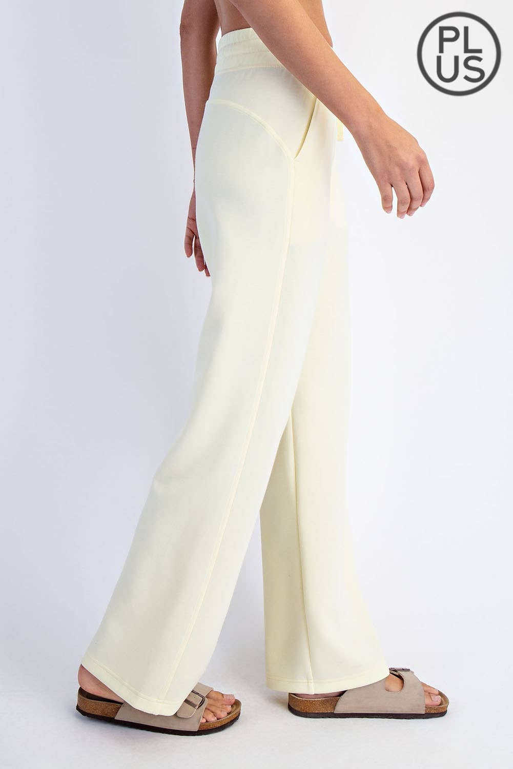 PLUS SIZE MODAL SCUBA STRAIGHT PANT