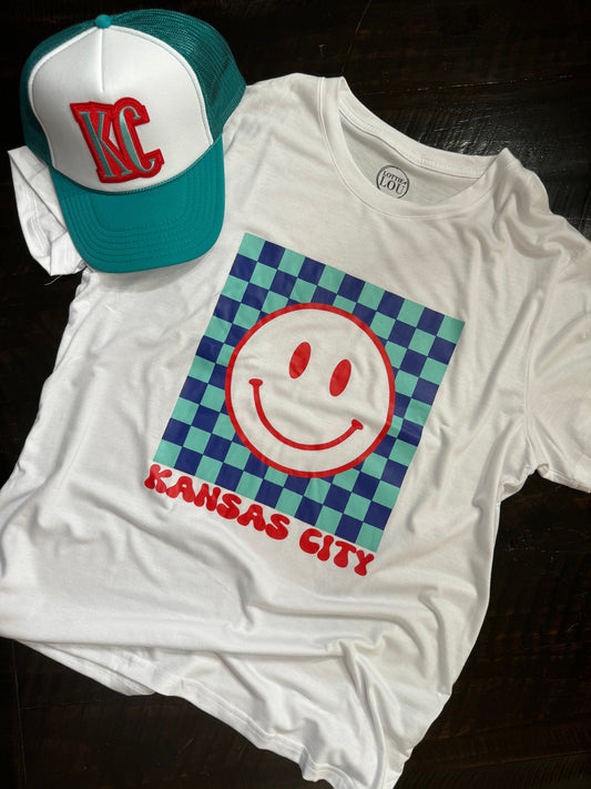 Kansas City Women’s Soccer Graphic T-Shirt, Smile T-Shirt, Current T-Shirt, Kansas City Shirt