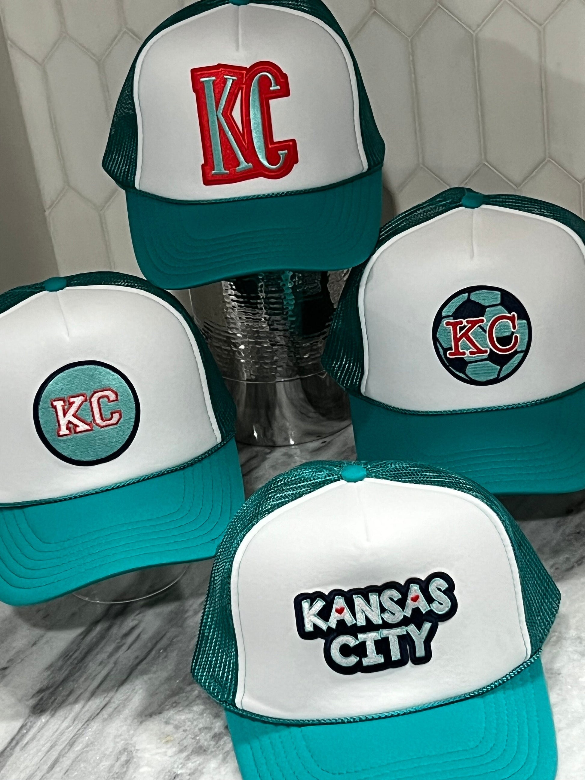 Kansas City Women’s Soccer Patch Hat, Trucker Hat, Kansas City Soccer Hat