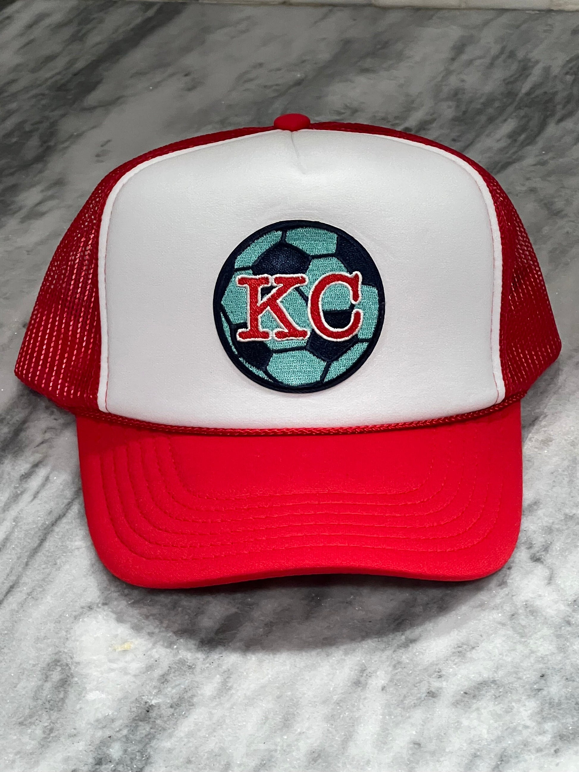 Kansas City Women’s Soccer Patch Hat, Trucker Hat, Kansas City Soccer Hat