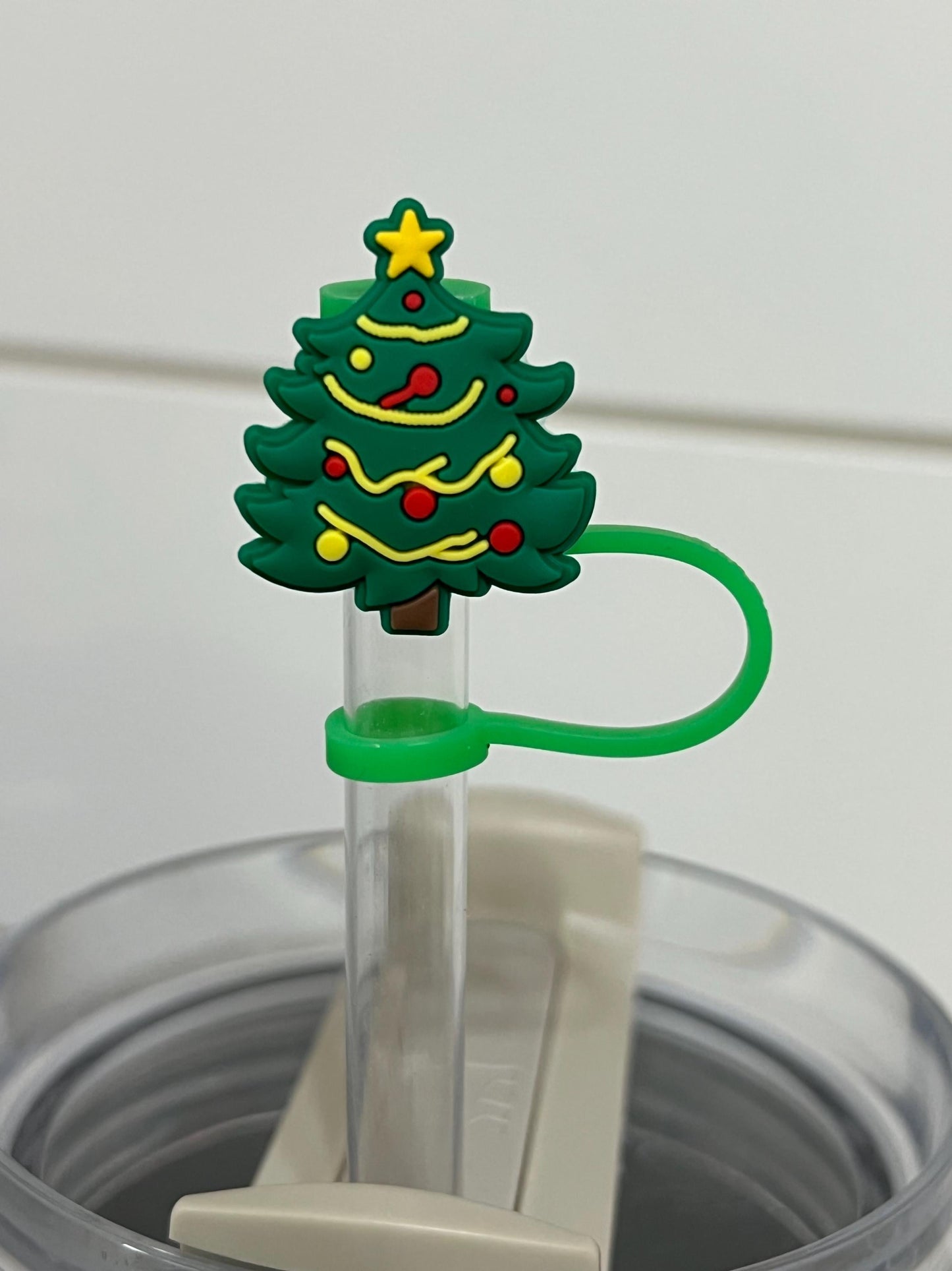 Christmas tree straw topper (10mm)