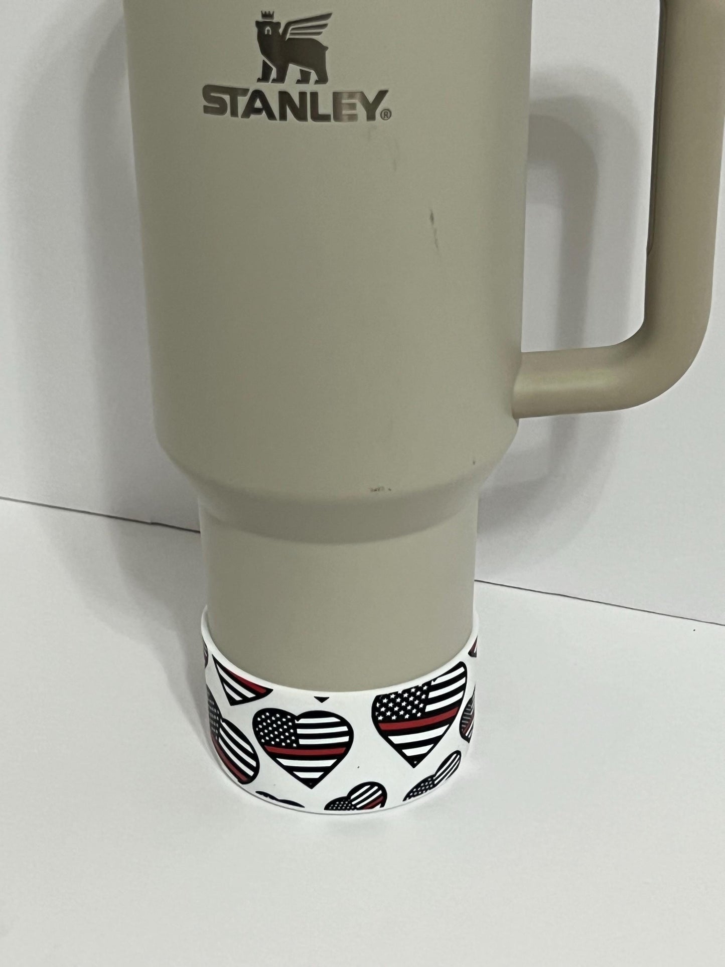 Firefighter Thin red line silicone tumbler sleeve