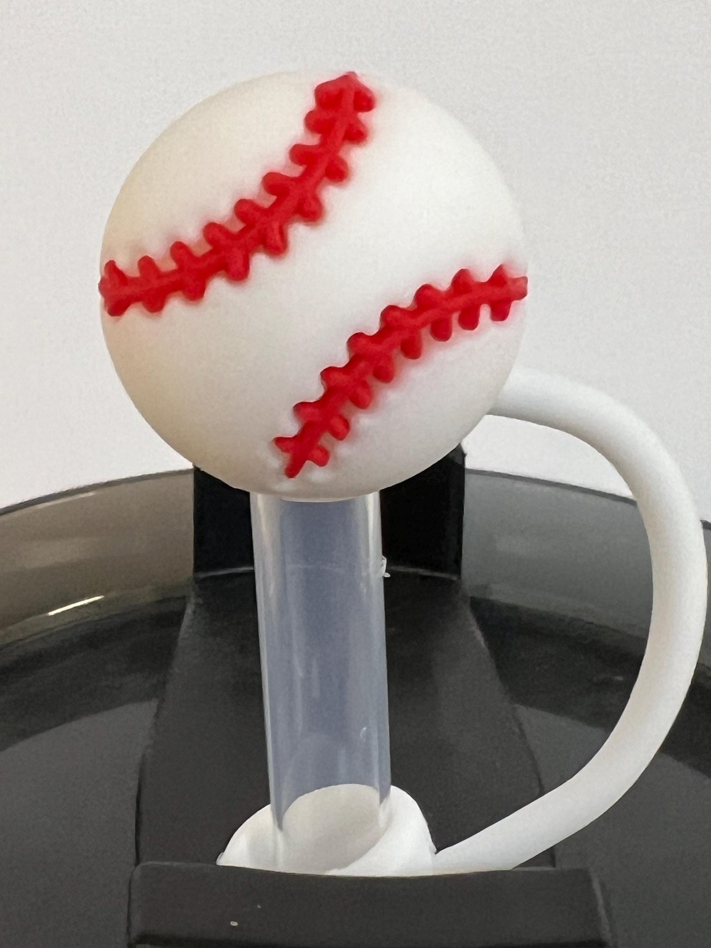 3-D Baseball straw topper (10mm)