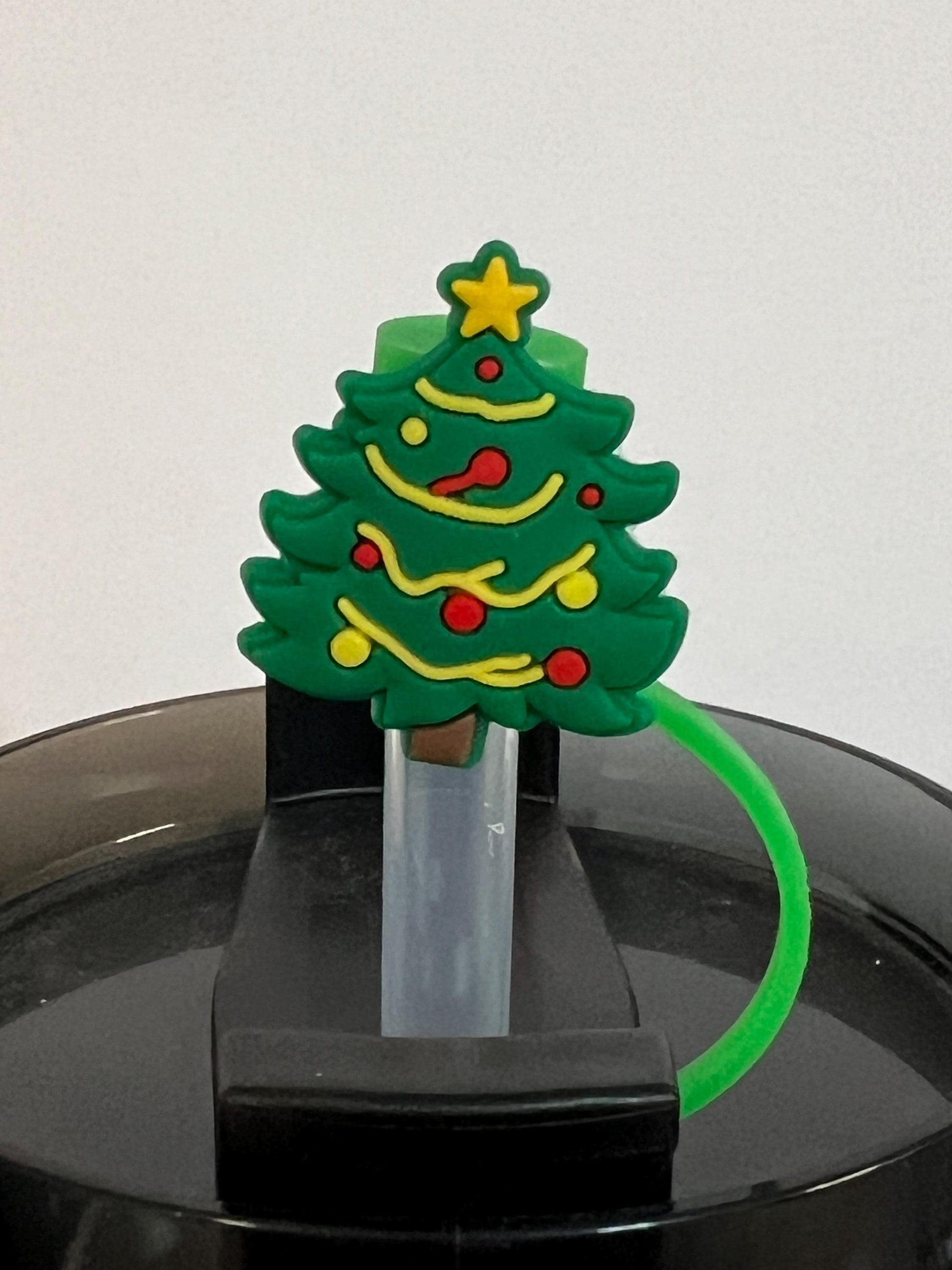 Christmas tree straw topper (10mm)