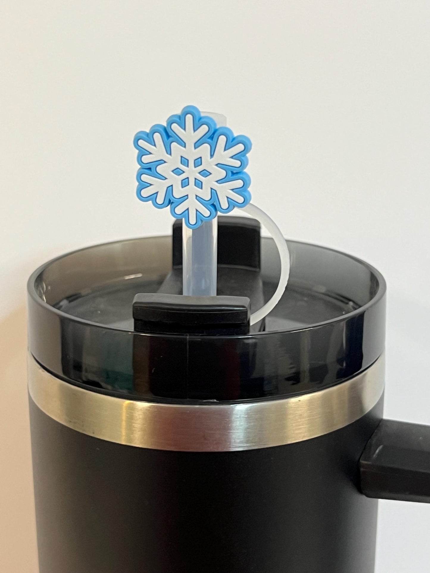 Snowflake straw topper (10mm)