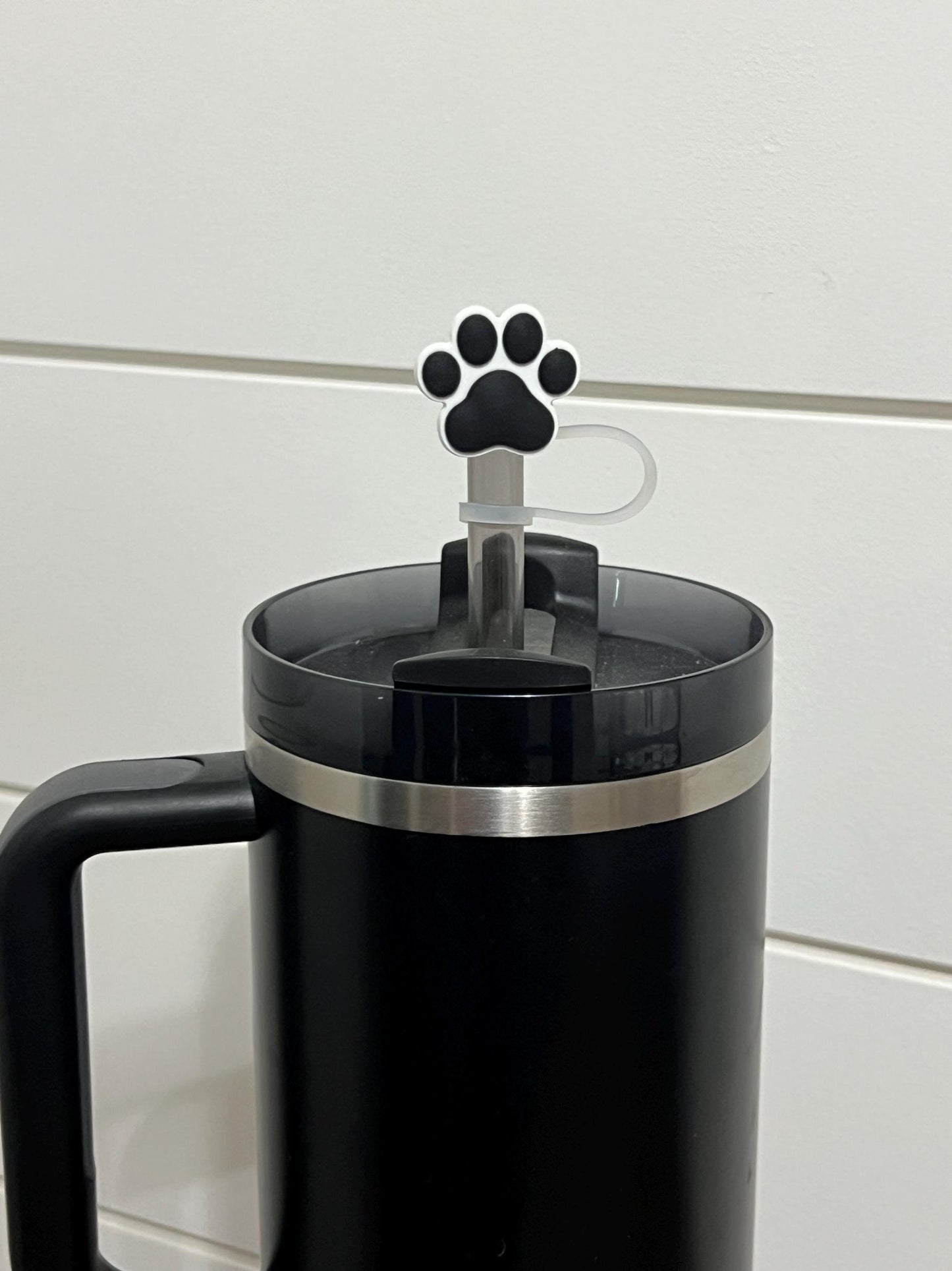 Paw print straw topper (10mm)