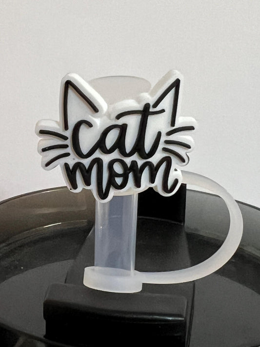 Cat mom straw topper (10mm)