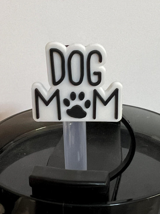 Dog mom straw topper (10mm)