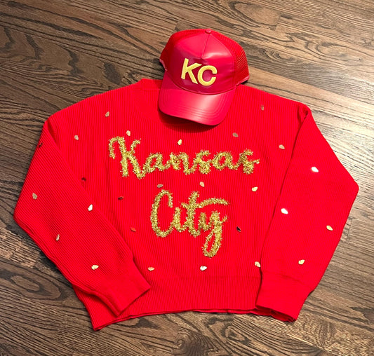Kansas City Arrowhead Sweater, Kansas City Football Sweater