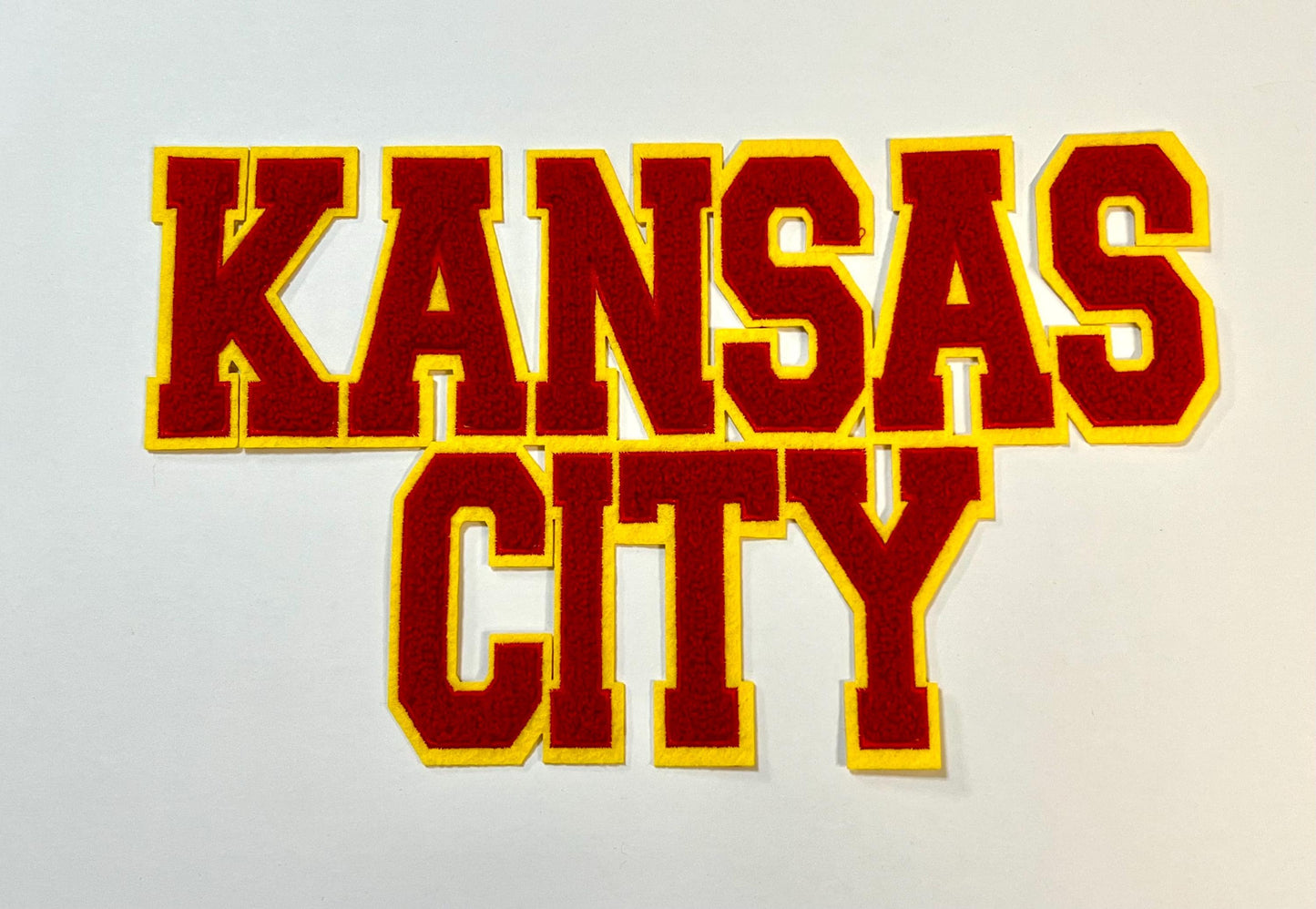 Large Kansas City Patch, KC Patch, Hat Patch, Jacket Patch, Iron On Patch