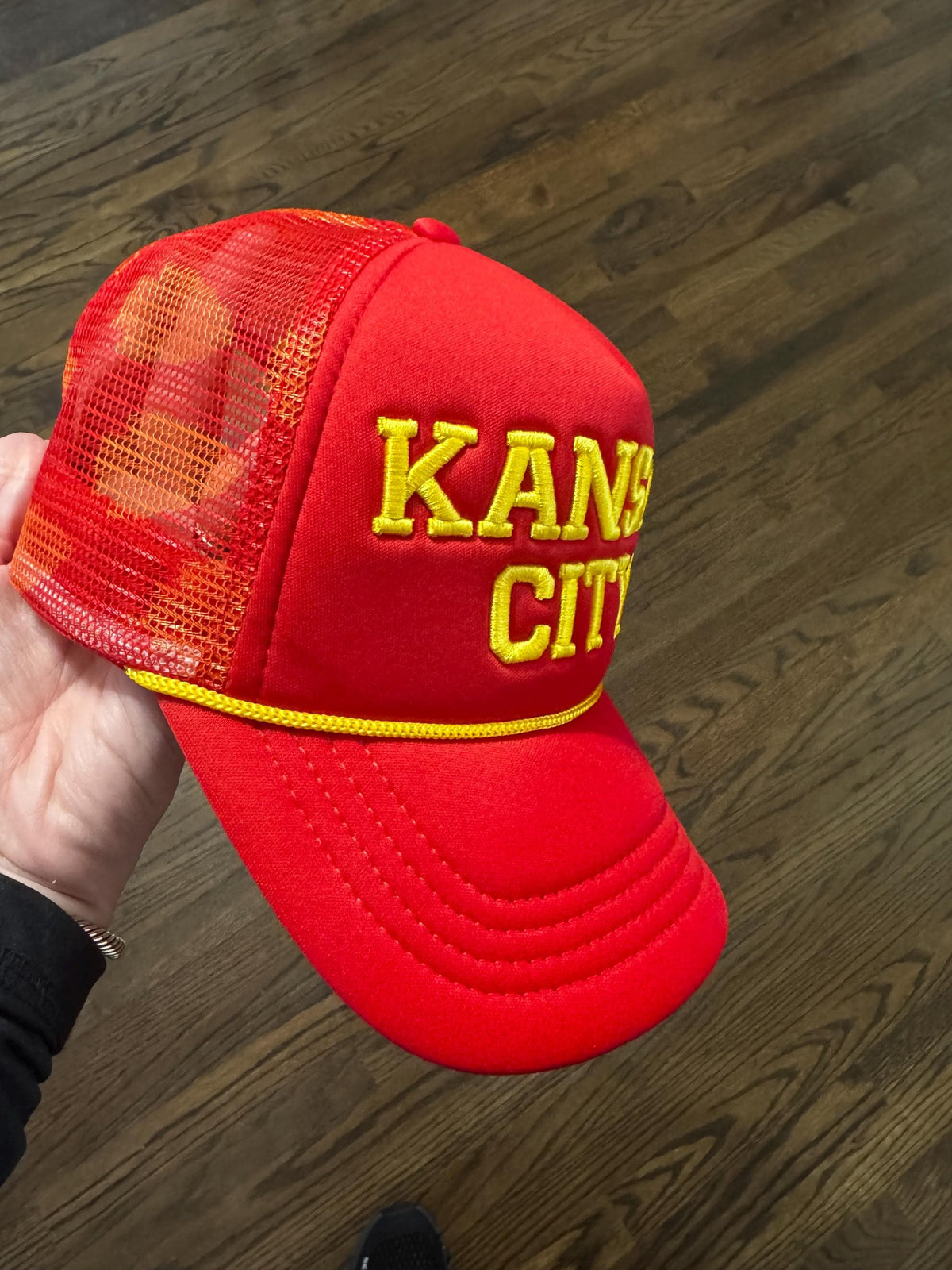 Kansas City Hat, Trucker Hat, Kansas City Football Hat