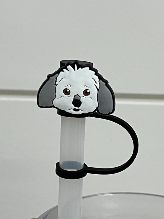 Shih tzu straw topper (10mm)