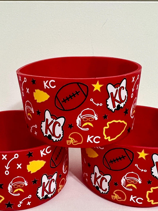 Kansas City Chiefs silicone tumbler sleeve
