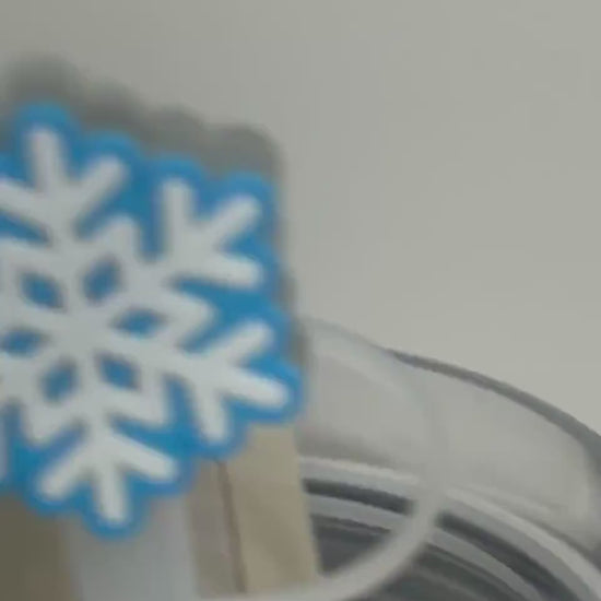 Snowflake LED straw topper (10mm)