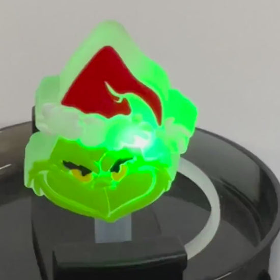 Grumpy Christmas LED straw topper (10mm)