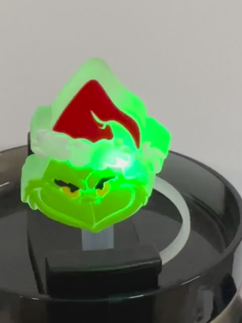Grumpy Christmas LED straw topper (10mm)